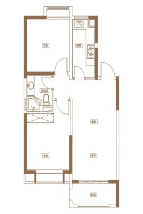 凯利海华府户型图