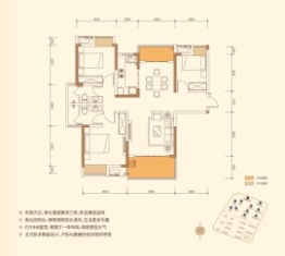 城发南洲壹号3室2厅1厨2卫建面118.00㎡