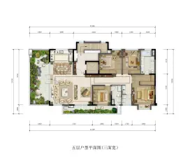 阳光城·滇池半山4室2厅1厨3卫建面180.0㎡