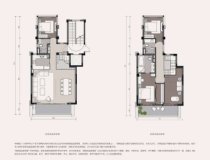 朗基紫境东来溪岸叠墅中叠户型