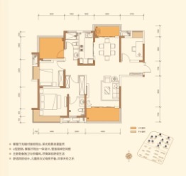 城发南洲壹号3室2厅1厨2卫建面127.00㎡