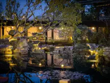 六号线地铁口 三房 落地窗能看河 苏式 国风园林