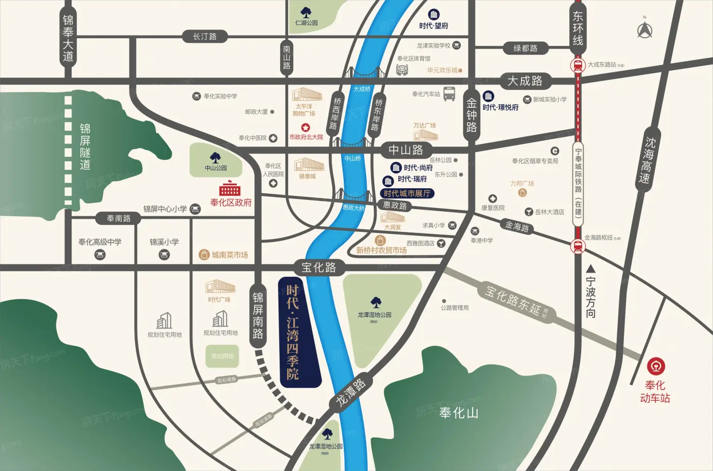 江湾四季院交通图