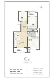 正商馨港家3室2厅1厨1卫建面106.30㎡