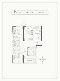 中弘·泊金湾3室2厅1厨2卫建面127.00㎡