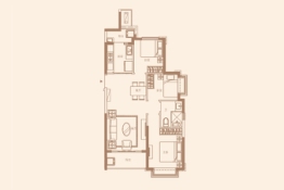 恒大·云湖上郡3室2厅1厨1卫建面98.00㎡