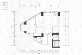 重庆中心3室2厅1厨2卫建面195.00㎡