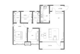 保利和光尘樾3室2厅1厨2卫建面140.00㎡