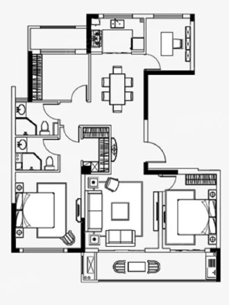 江湾四季院户型图