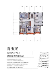 新星宇·诗书世家4室2厅1厨2卫建面135.00㎡