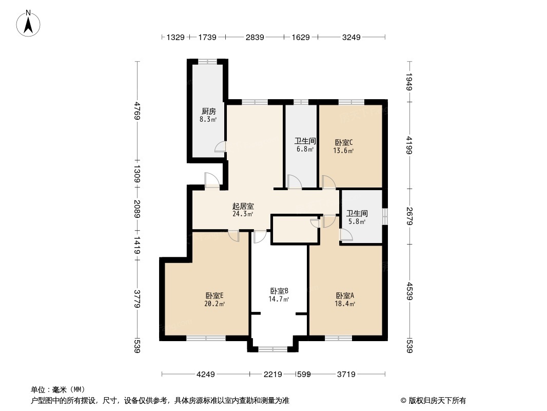 户型图1/2