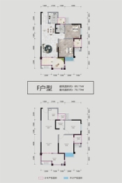 美乐和府2室1厅1厨1卫建面89.00㎡