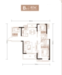 建面约97平米B3户型