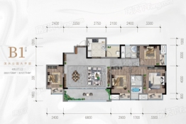 金隅新都会4室2厅1厨2卫建面136.00㎡