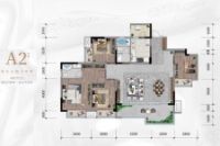 A2户型建面142平