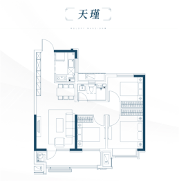 华润置地·港城华府3室1厅1厨1卫建面98.00㎡