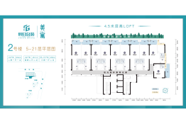 假日名苑2室2厅1厨2卫建面42.00㎡