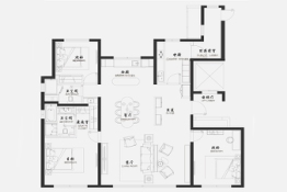金地阅千峯3室2厅2厨2卫建面176.0㎡