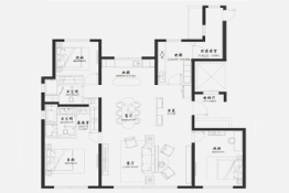 金地阅千峯3室2厅2厨2卫建面176.00㎡