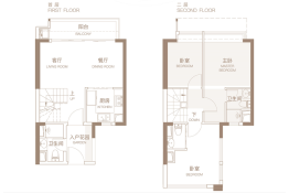 越秀·明珠天悦江湾3室2厅1厨2卫建面80.00㎡