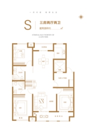 掌舵东岸3室2厅1厨2卫建面150.00㎡