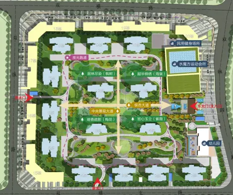 四季首府楼栋平面图