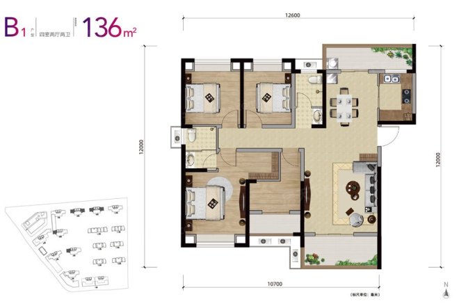 旭辉·汇樾城商住楼户型图