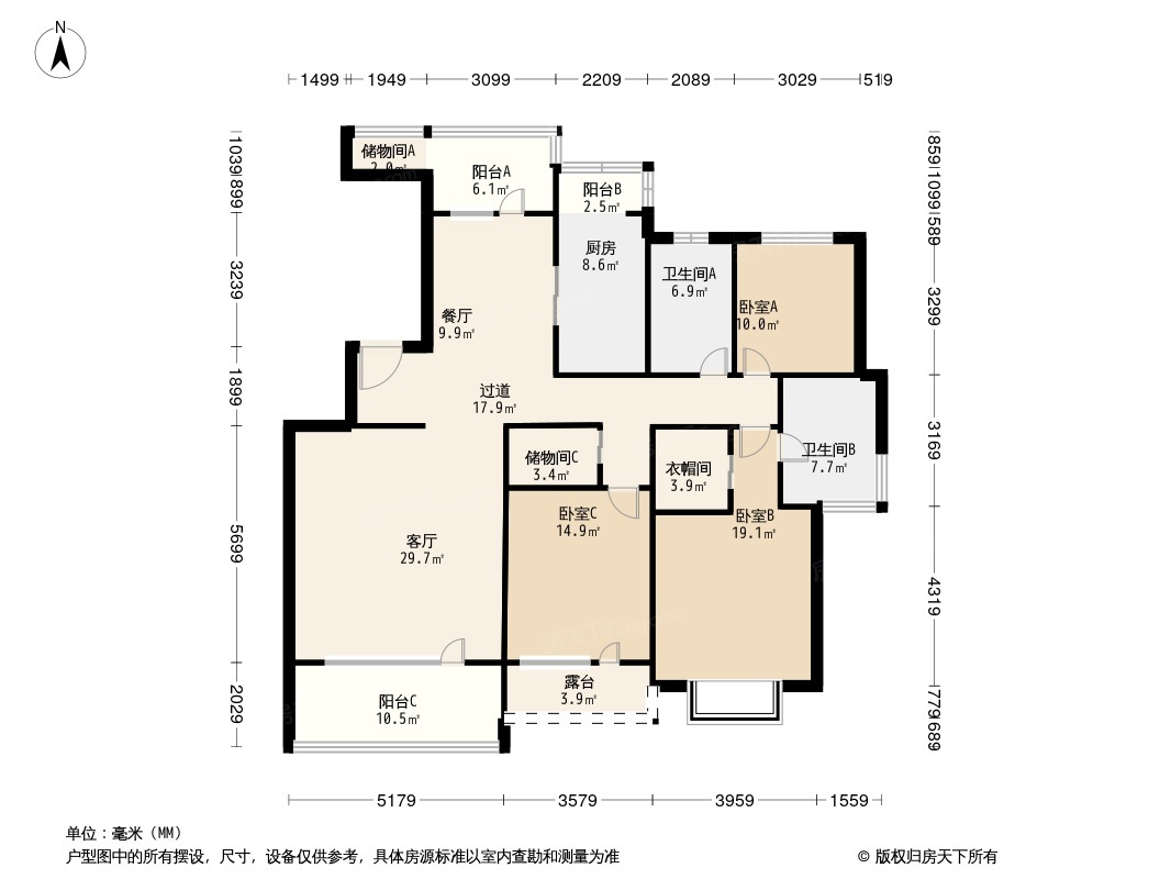 天马相城二期户型图图片