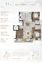 华鸿·鸿樾府3室2厅1厨2卫建面120.00㎡