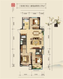 凯兴学府3室2厅1厨2卫建面129.00㎡