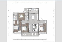 中海观园4室2厅1厨2卫建面143.00㎡