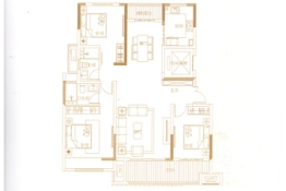 建业·山水湖城3室2厅1厨2卫建面135.00㎡