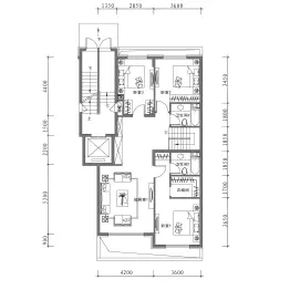 万科翡翠别墅·有山3室2厅1厨3卫建面230.0㎡