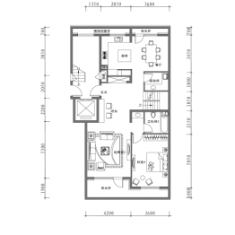 万科翡翠别墅·有山3室2厅1厨3卫建面230.00㎡