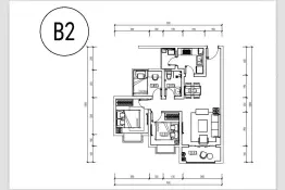 吾家花苑3室2厅1厨1卫建面89.23㎡