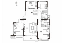 神火·观湖郡3室2厅2厨1卫建面130.00㎡