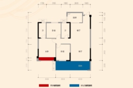 北湖大第3室2厅1厨2卫建面122.37㎡