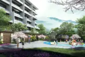 儿童游戏区及院墙效果