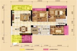 狮子岭花苑3室2厅1厨2卫建面112.63㎡