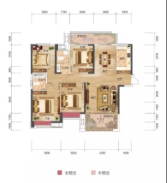 愿景·铂悦府4室2厅1厨2卫建面140.00㎡