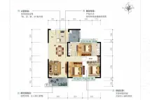 碧桂园学府壹号03户型温馨三家