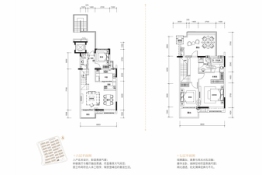 绿地新里海玥公馆3室2厅1厨3卫建面139.00㎡