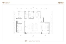 绿城诚园3室2厅1厨2卫建面148.00㎡