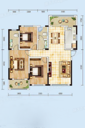 铜锣洲壹号3室2厅2卫建面129.68㎡