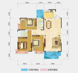 领秀佳园三期·锦園3室2厅1厨2卫建面127.81㎡