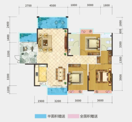 领秀佳园三期·锦園4室2厅1厨2卫建面136.92㎡