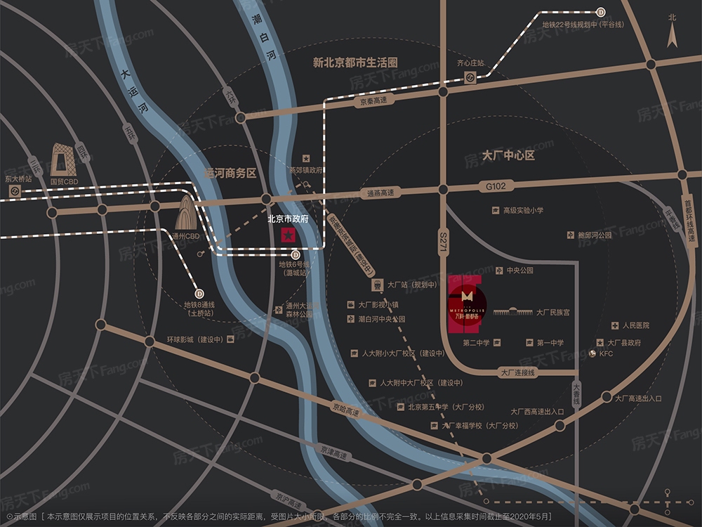 万科新都荟交通图