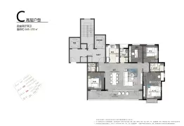 海发融信缦山兰庭4室2厅1厨2卫建面165.0㎡
