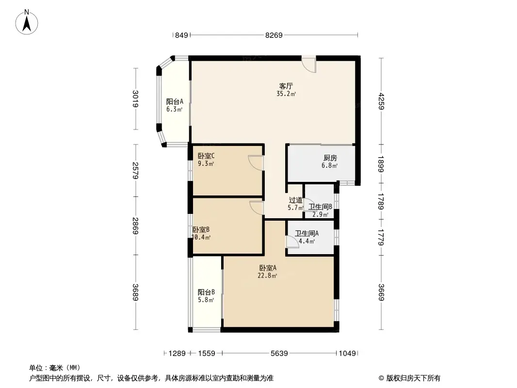 长城花园户型图片