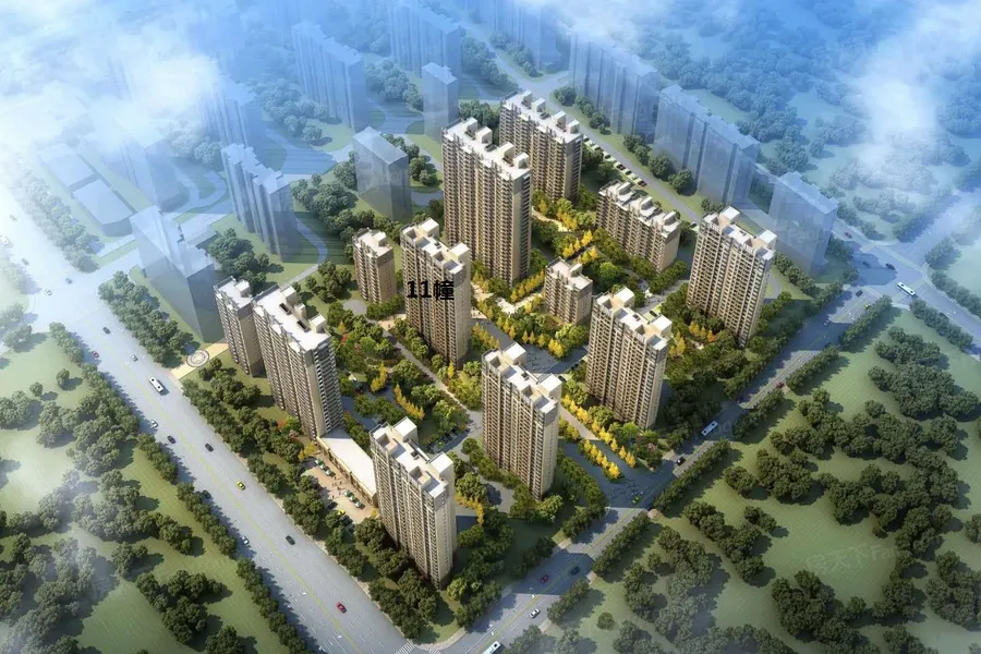鸟瞰图拖动图片可以查看其它楼栋信息
